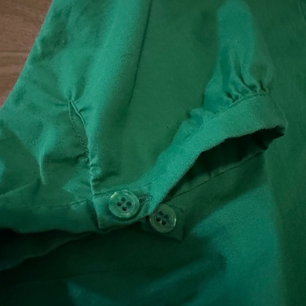 Like new! Button up (button down) Green shirt! Size M. The Limited - Picture 5 of 11